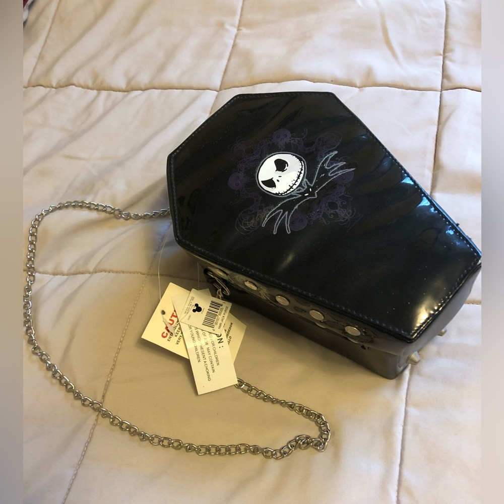 Rare NWT vintage coffin shaped Nightmare Before Christmas purse Jack